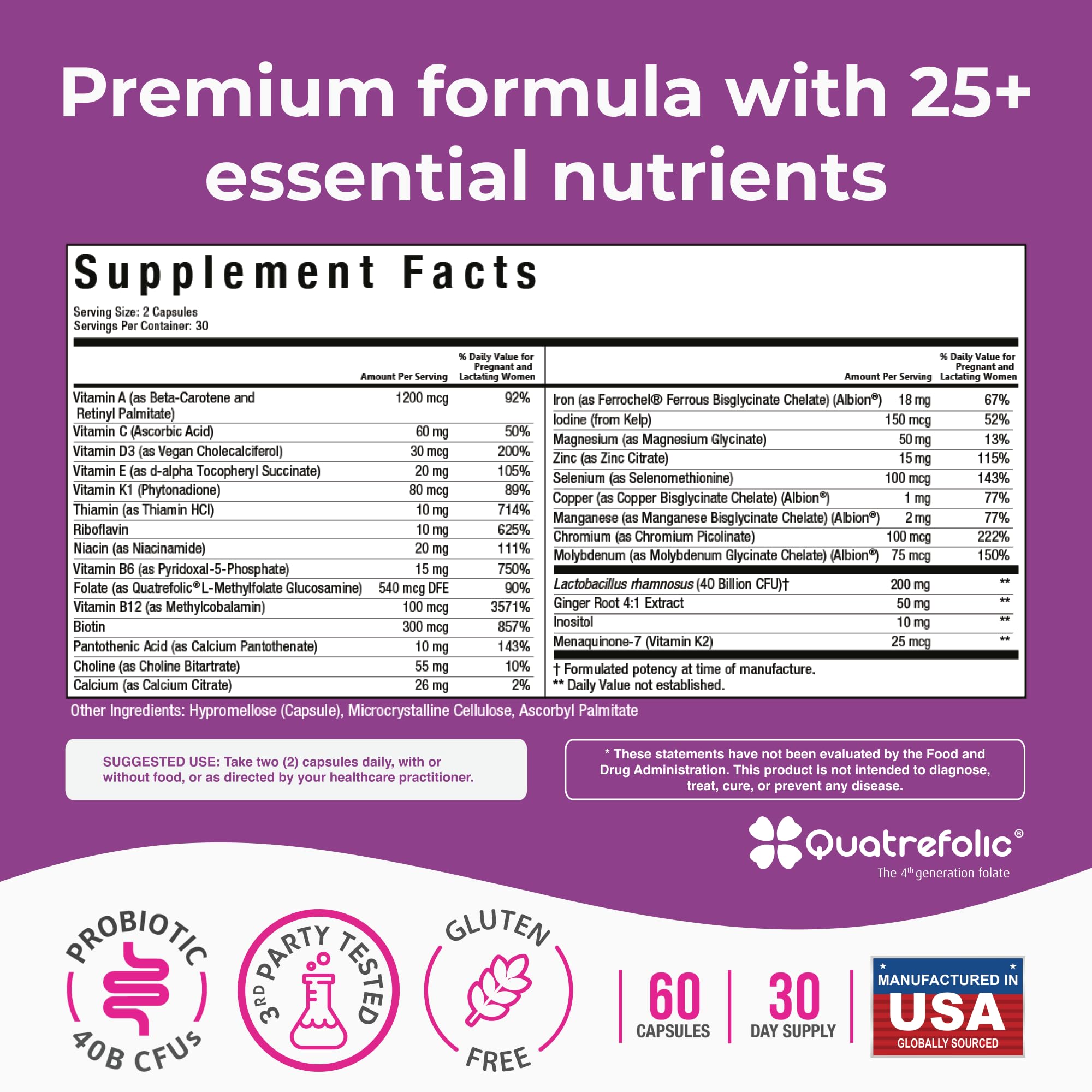 NatureGenX Methyl Prenatal bottle