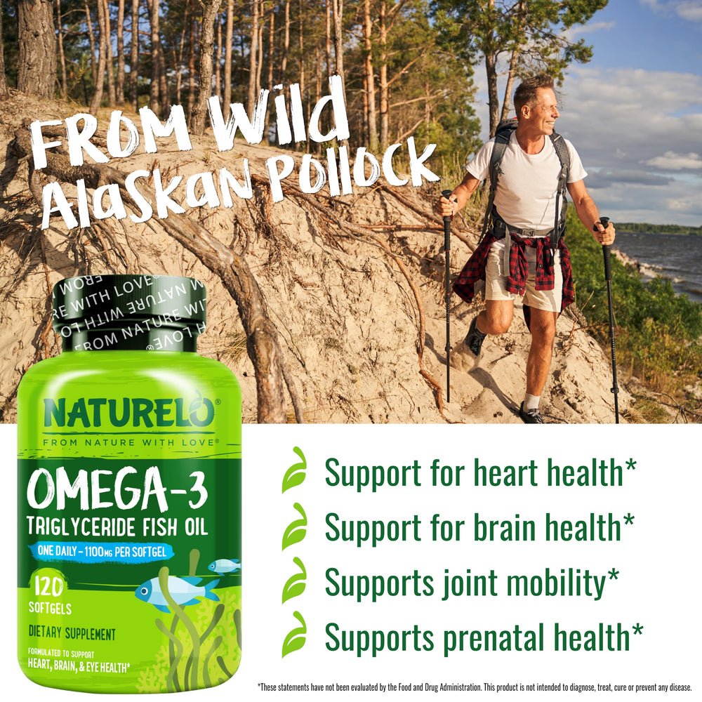 Naturelo Burpless Omega-3 pour shows lemon-fresh taste for easy daily dosing.