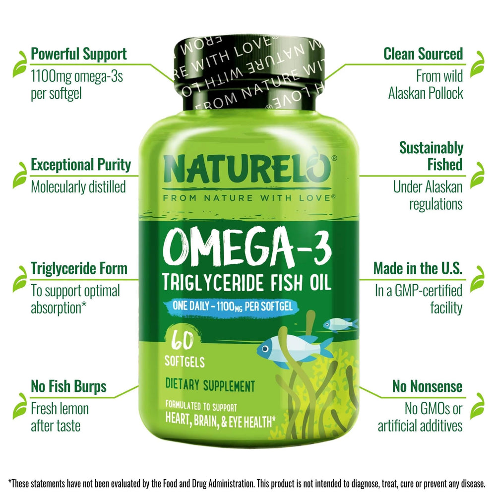 EPA and DHA content highlighted on omega-3 label