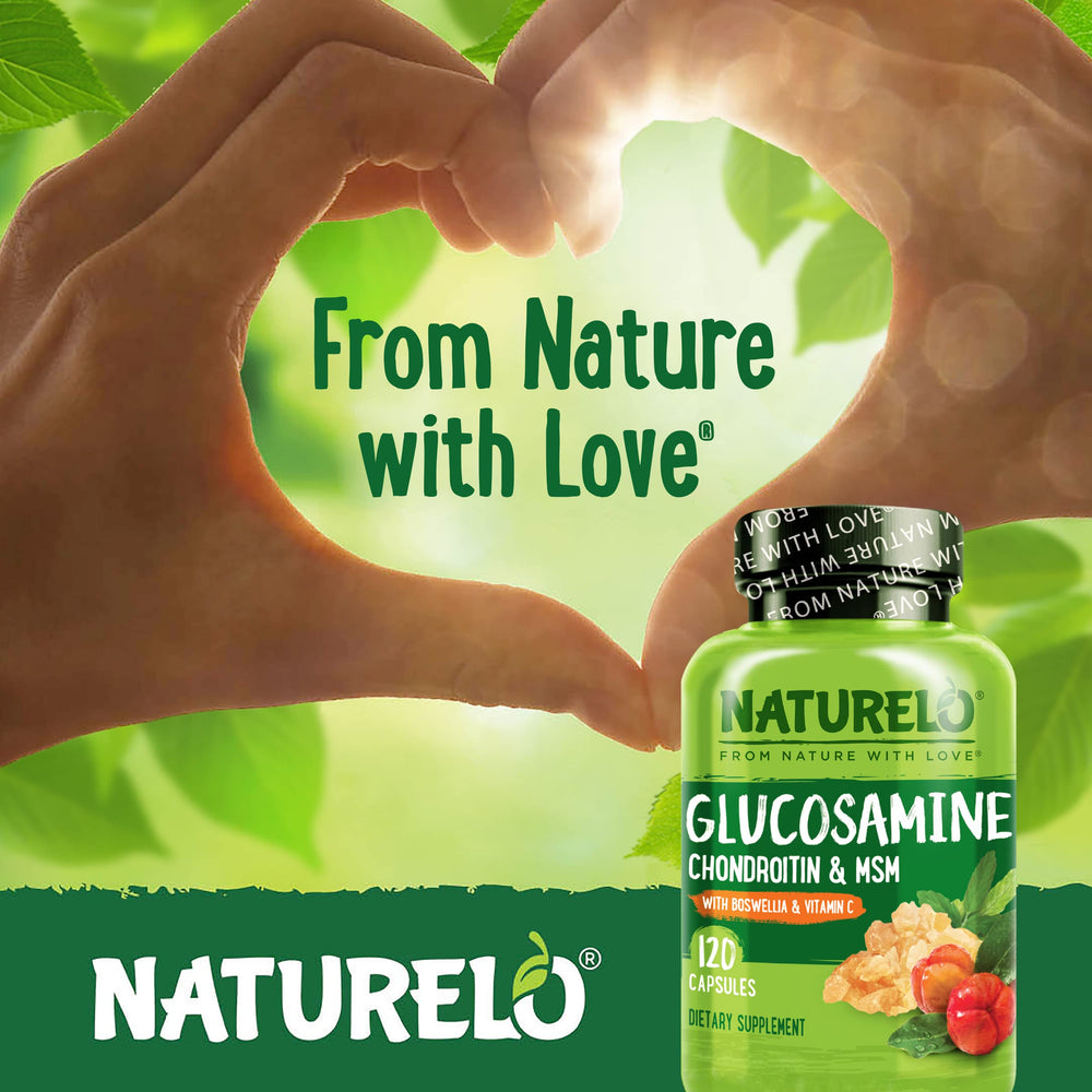 Naturelo logo and product name on the label