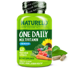 Naturelo Men's Multivitamin 50+ bottle front view