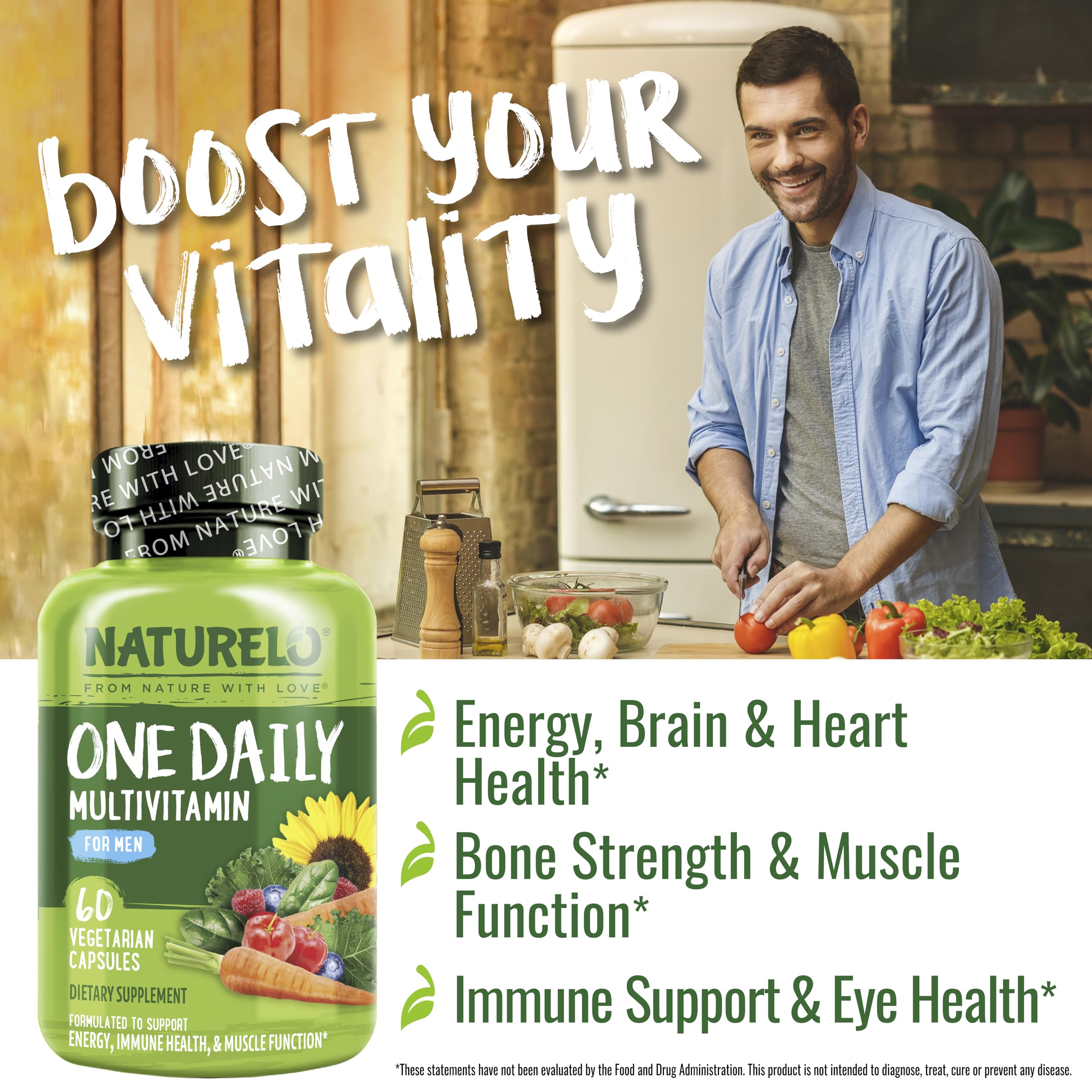 Chelated minerals zinc and selenium in Naturelo multivitamin