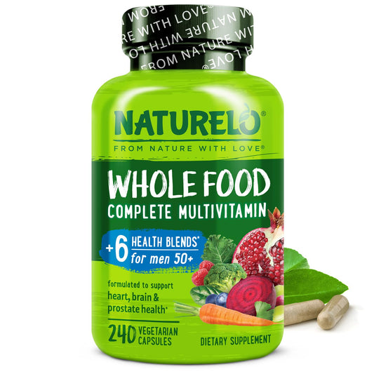 NATURELO Whole Food Multivitamin for Men 50+ — hero image
