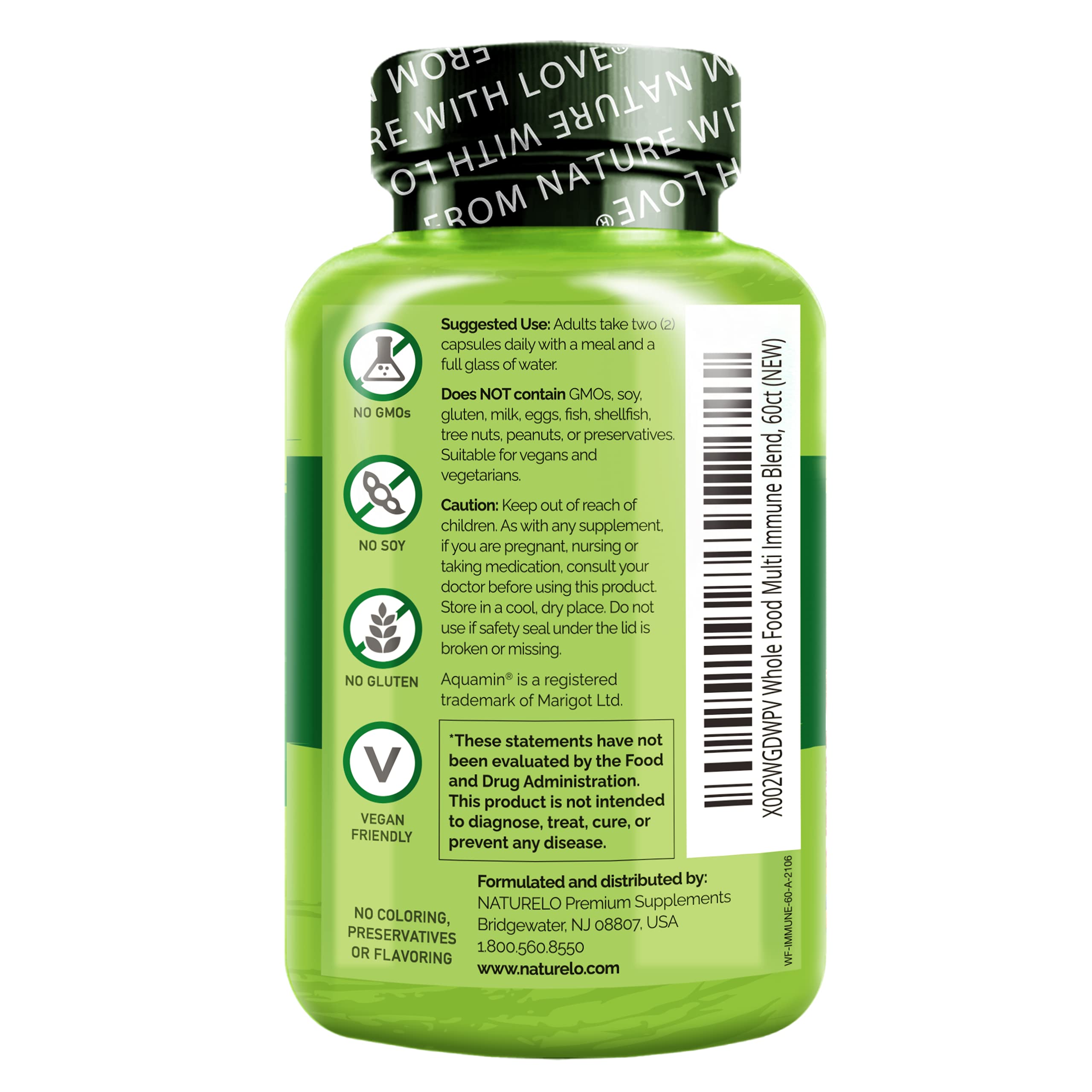 Non-GMO, vegan-friendly packaging label