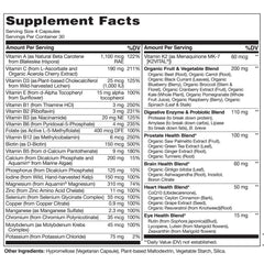 Close-up of Naturelo blend of plant-based ingredients photo suggests whole-food nutrition.