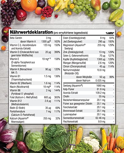 Vitamin E from sunflower and vitamin C from Acerola in the formula