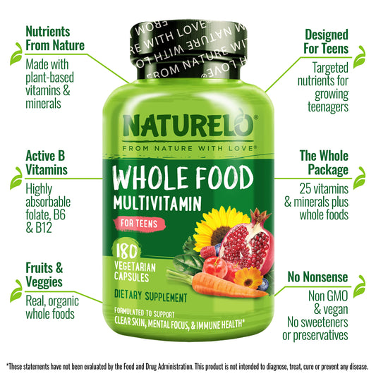 NATURELO teen multivitamin for boys aged 12-17