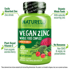 Zinc brown rice chelate with vitamin C from organic acerola cherry