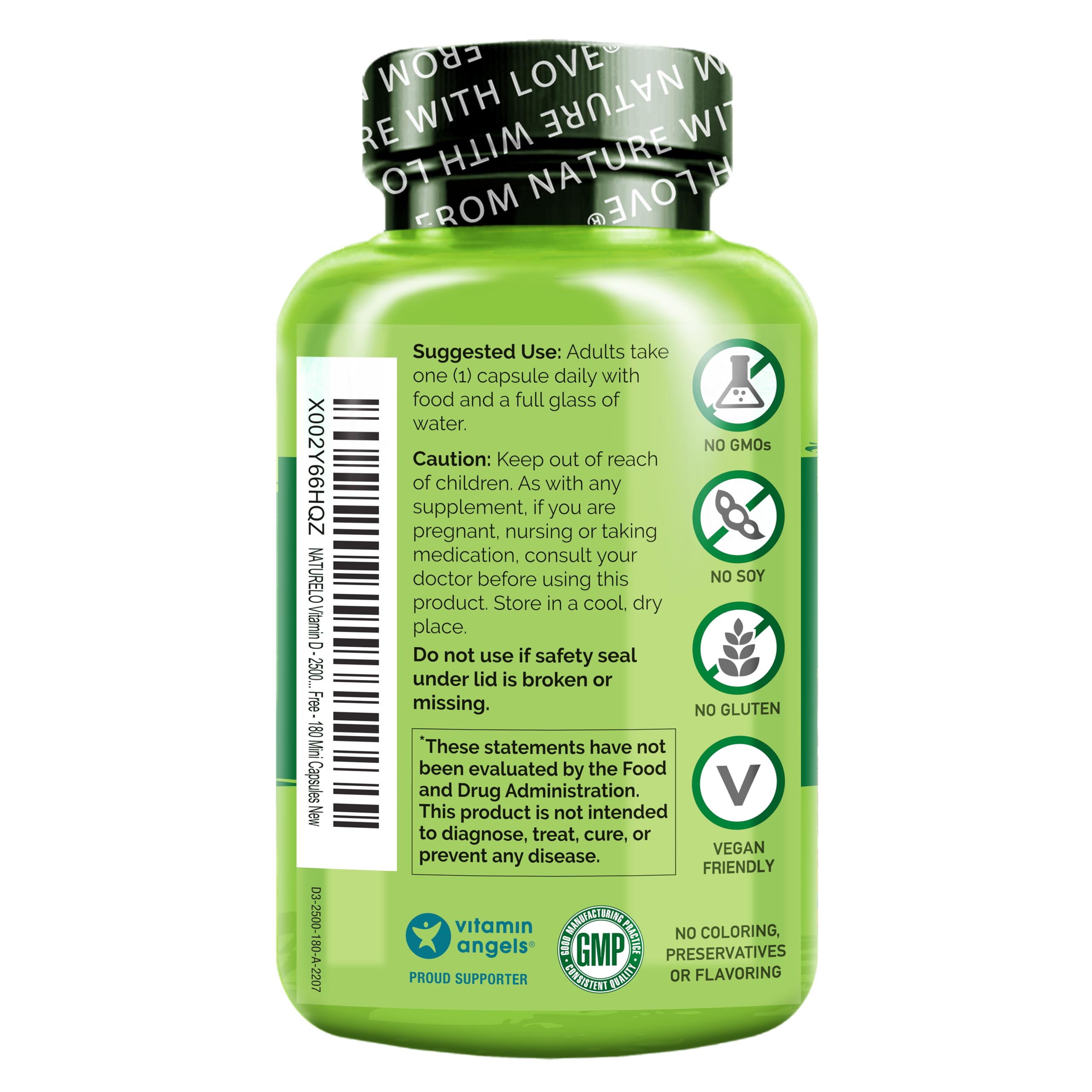 Lifestyle image with Naturelo Vitamin D3 bottle on desk