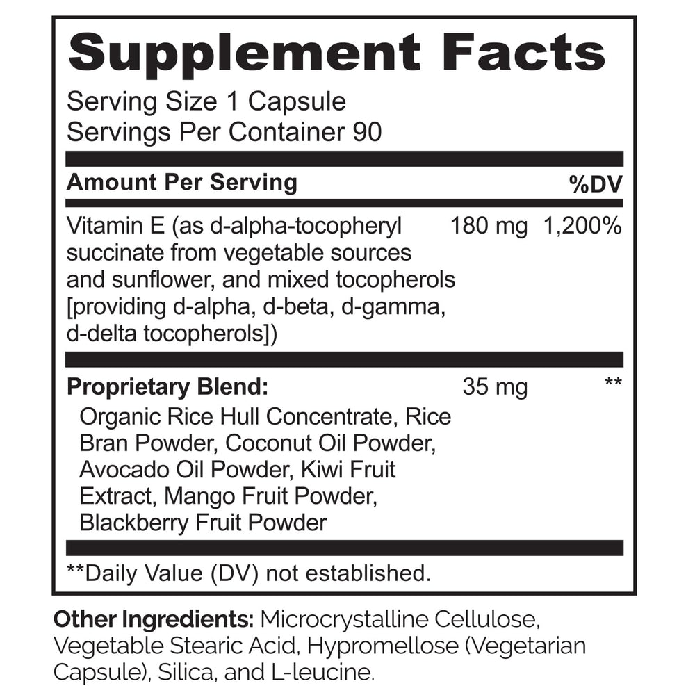 Graphic illustrating natural mixed tocopherols from organic sources