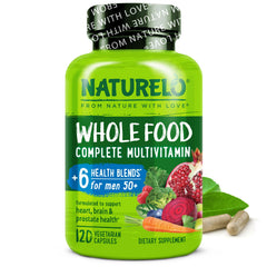 Packaging of NATURELO Whole Food Multivitamin for Men 50+