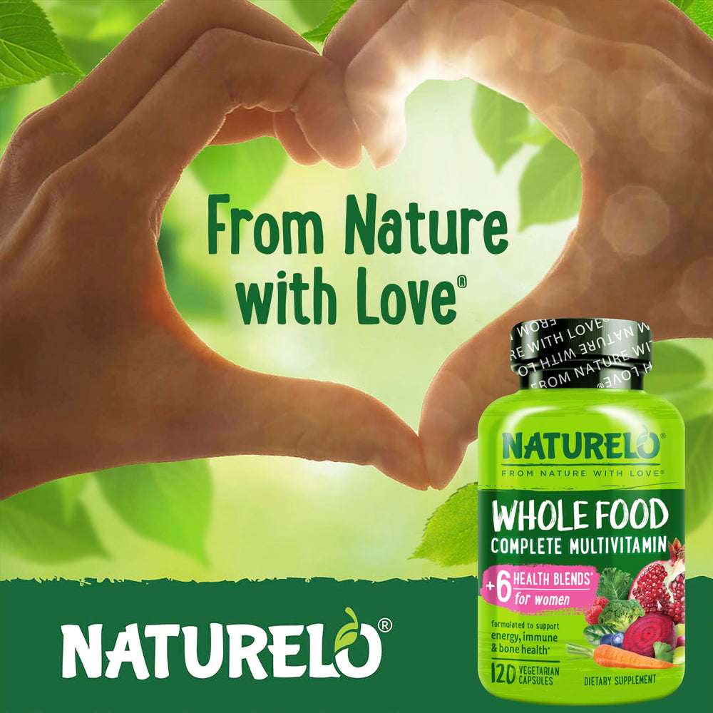 Naturelo digestive enzymes and probiotics image suggests gut support for nutrient uptake