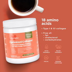 Collagen powder rich in glycine and proline amino acids