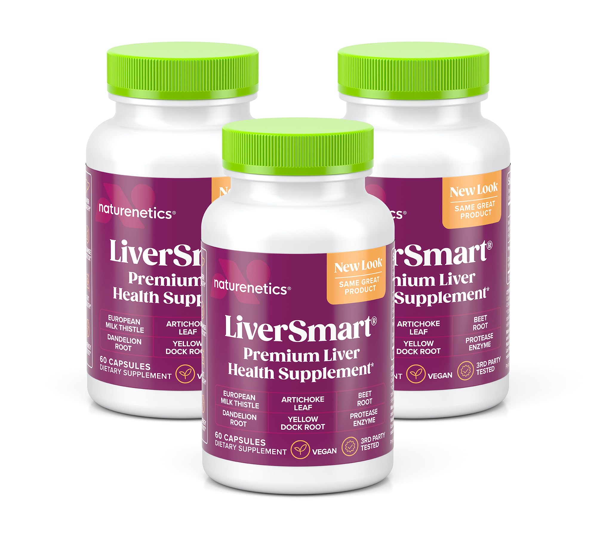 Naturenetics Milk Thistle bottle front for daily liver support and wellness.