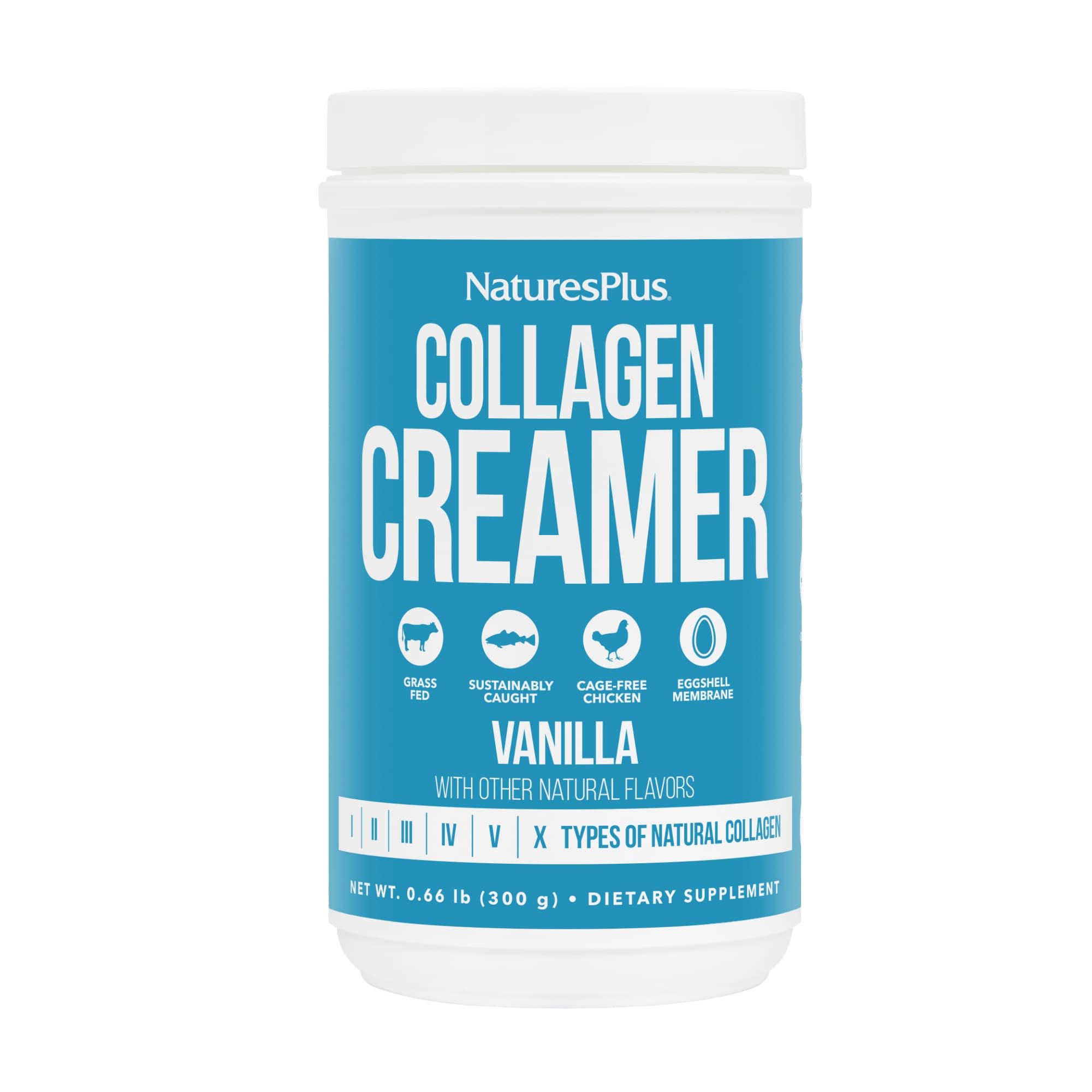 NaturePlus Collagen Creamer Vanilla 0.66 lb powder