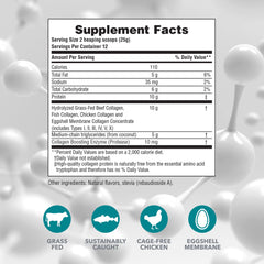 Collagen types I, II, III, IV, V and X featured in NaturePlus Creamer Vanilla