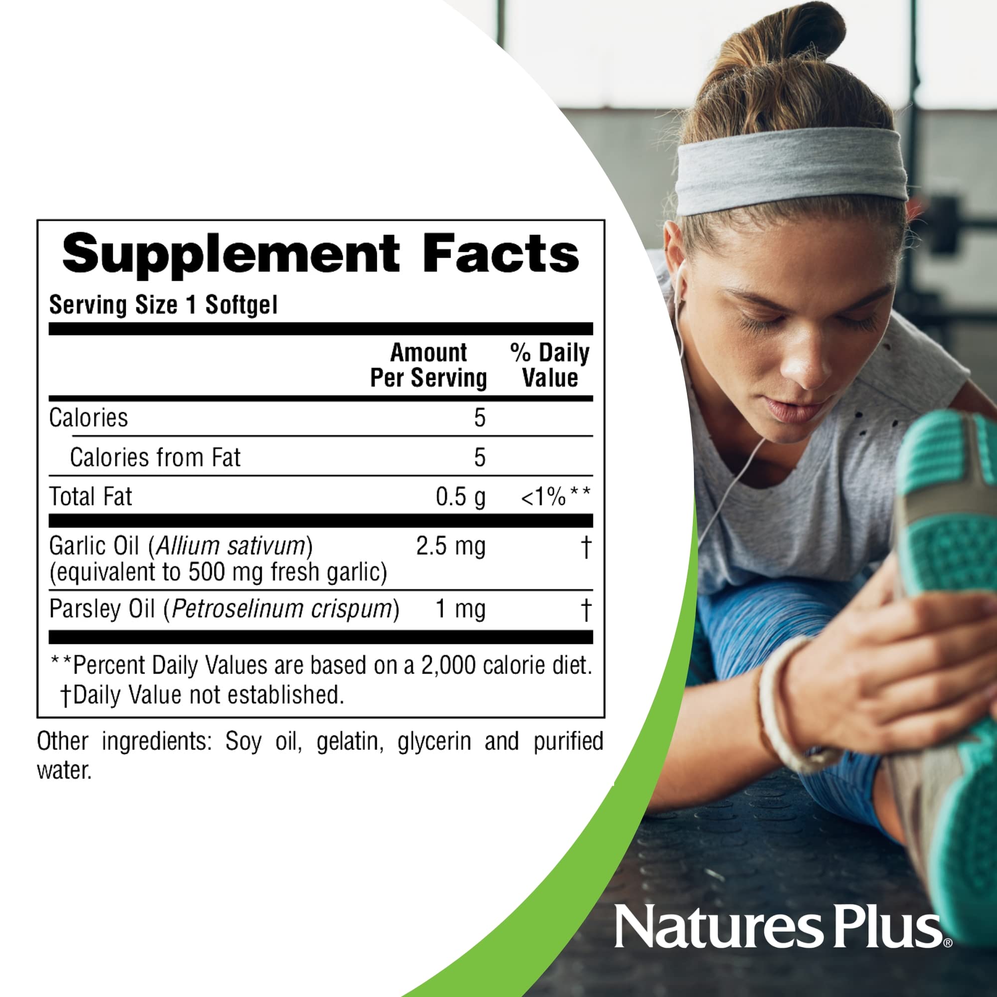 Parsley herb imagery on packaging