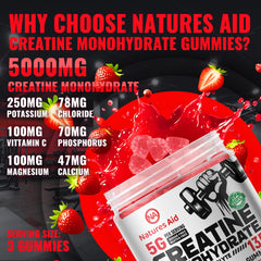 Close-up of three Creatine Monohydrate Gummies
