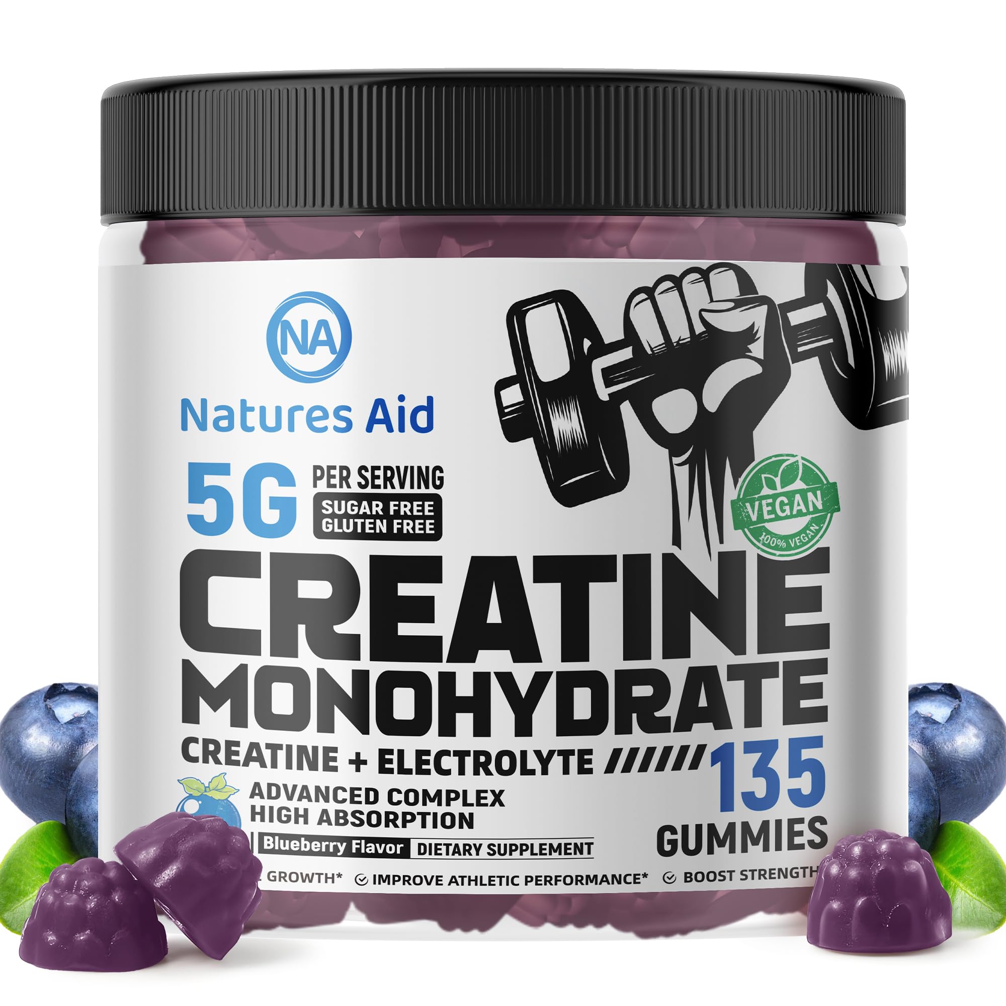 Person taking creatine gummies before a workout