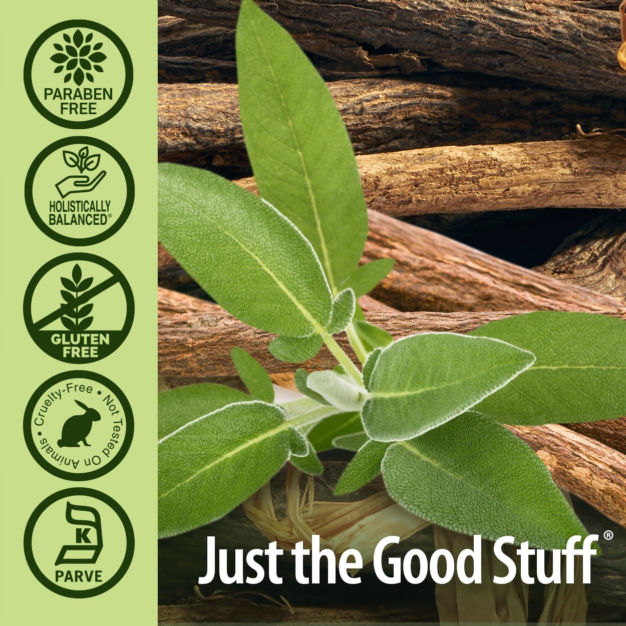 Nature's Answer Licorice Root Cream application on hand demonstrates daily use.