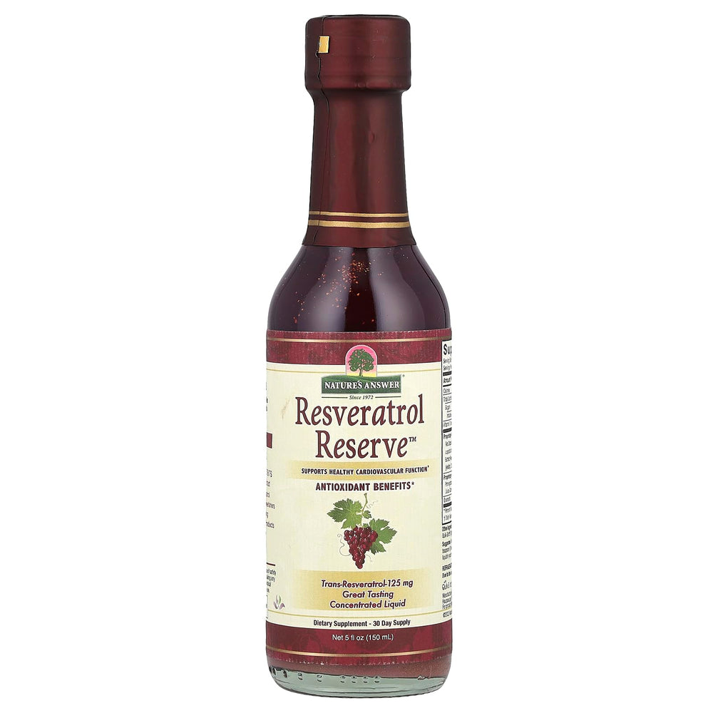 Nature's Answer Resveratrol Alcohol-Free Reserve 5oz bottle - front view