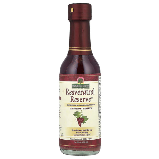 Nature's Answer Resveratrol Alcohol-Free Reserve 5oz bottle - front view