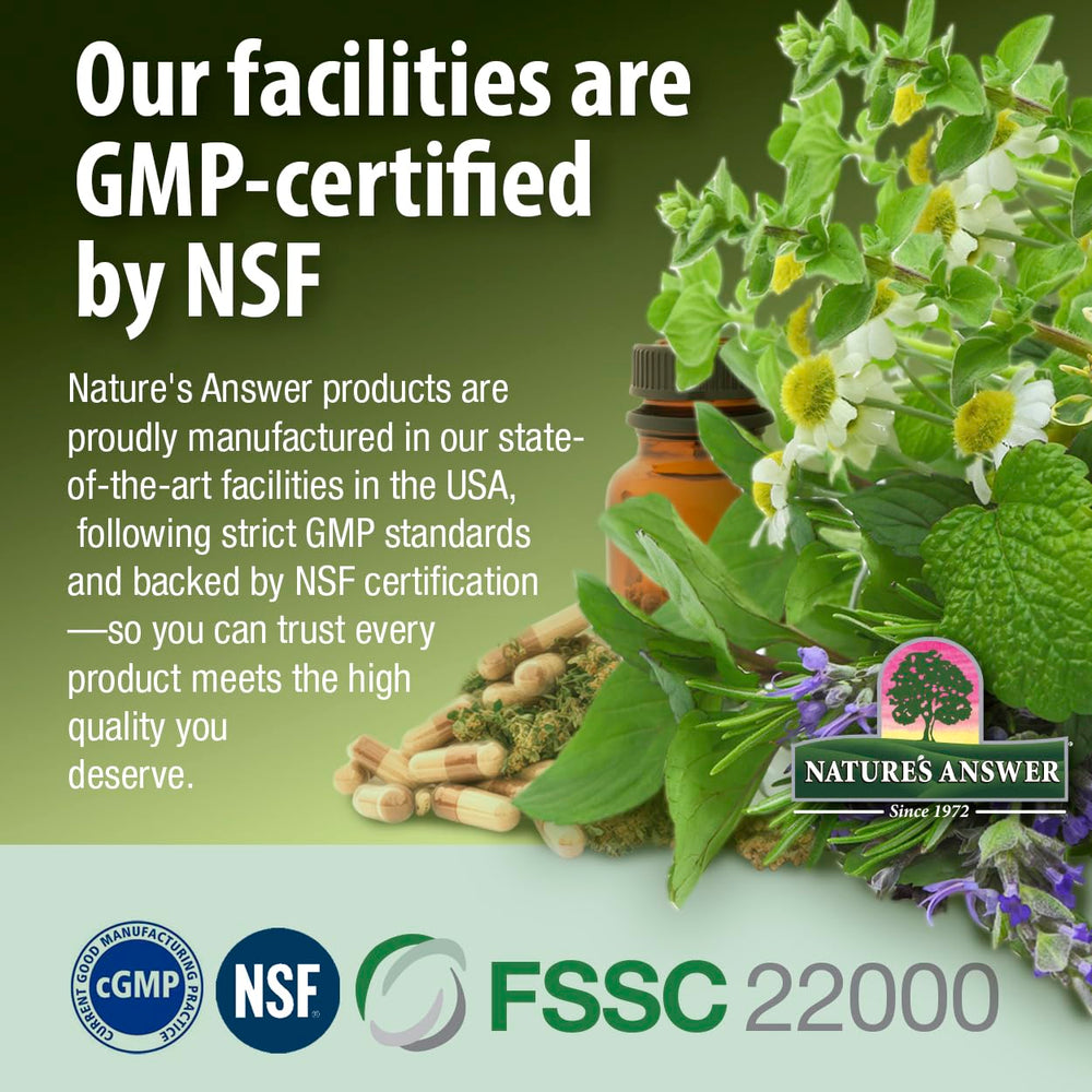 Nature's Answer White Willow Bark Extract alcohol-free formula for comfortable daily use