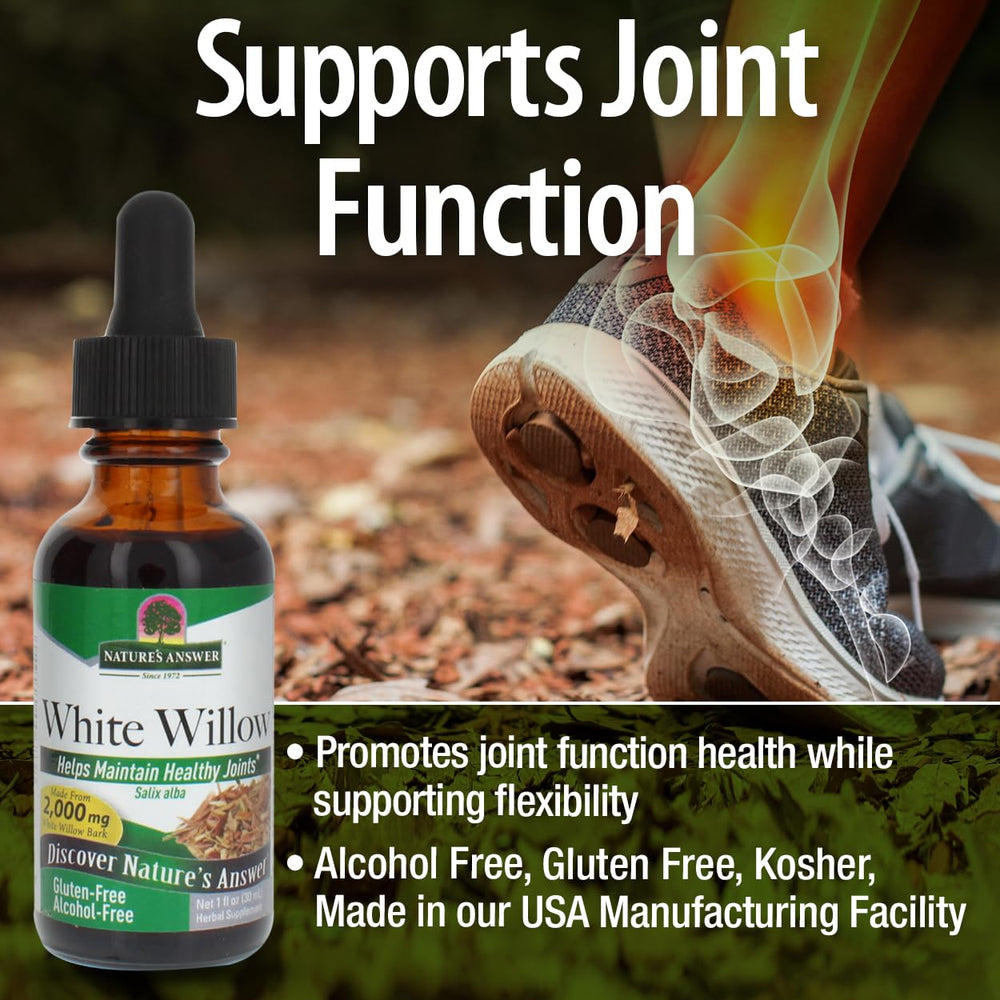 Nature's Answer White Willow Bark Extract daily-use support for active lifestyles
