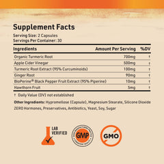 Apple Cider Vinegar powder with BioPerine for absorption