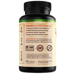 Turmeric root and ginger ingredients illustration for Nature's Base supplement