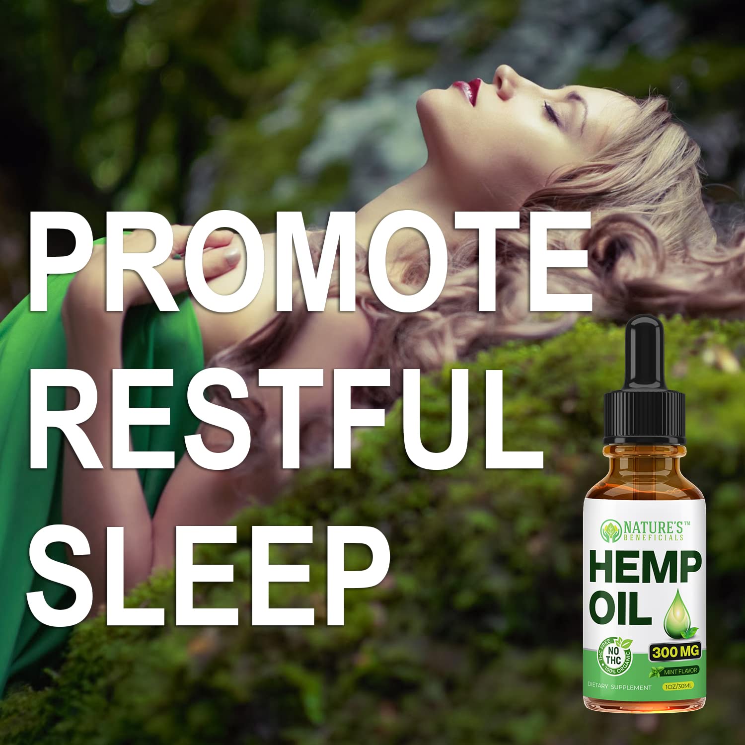 NATURE'S BENEFICIALS 2oz bottle packaging for convenient use anywhere