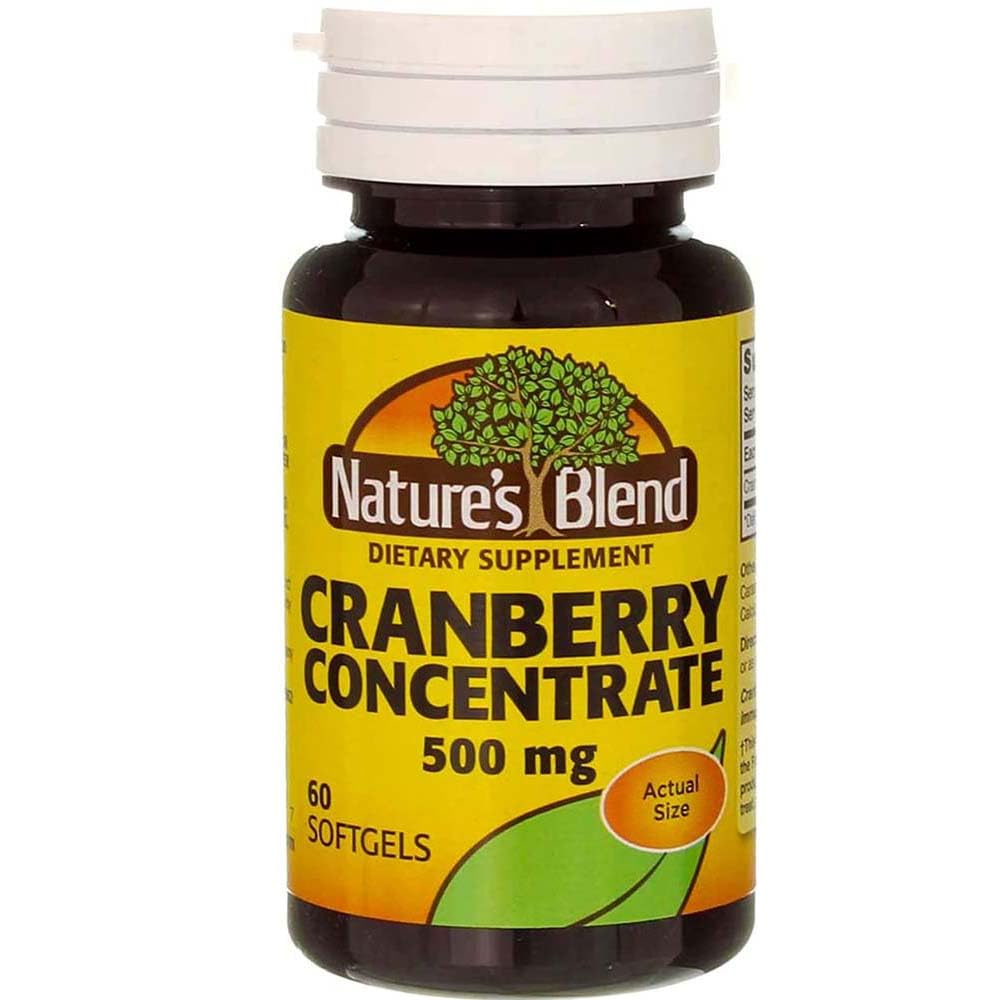 Nature's Blend Cranberry Concentrate 500 mg bottle - front view