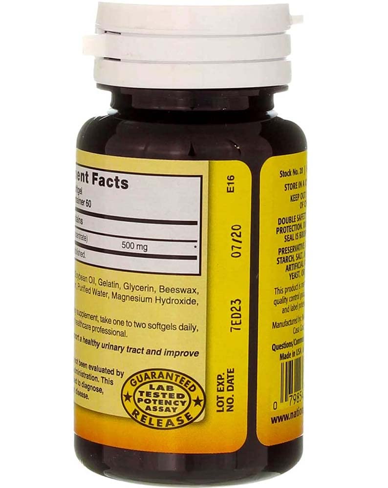 Side view of Nature's Blend Cranberry Concentrate bottle