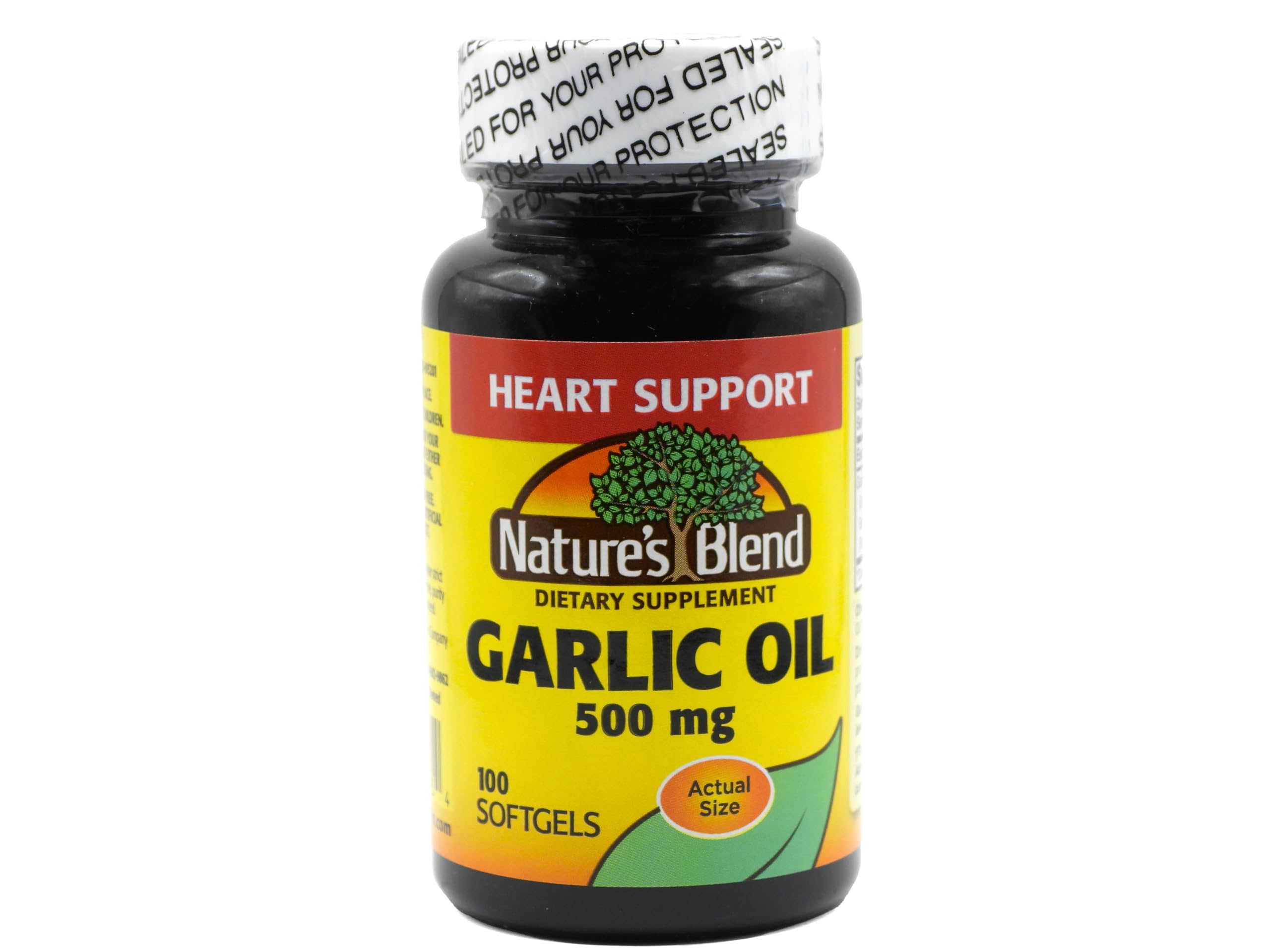 Nature's Blend garlic oil 500 mg bottle - 100 softgels