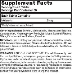 Front packaging of Nature's Blend Melatonin 5 mg 60 tablets