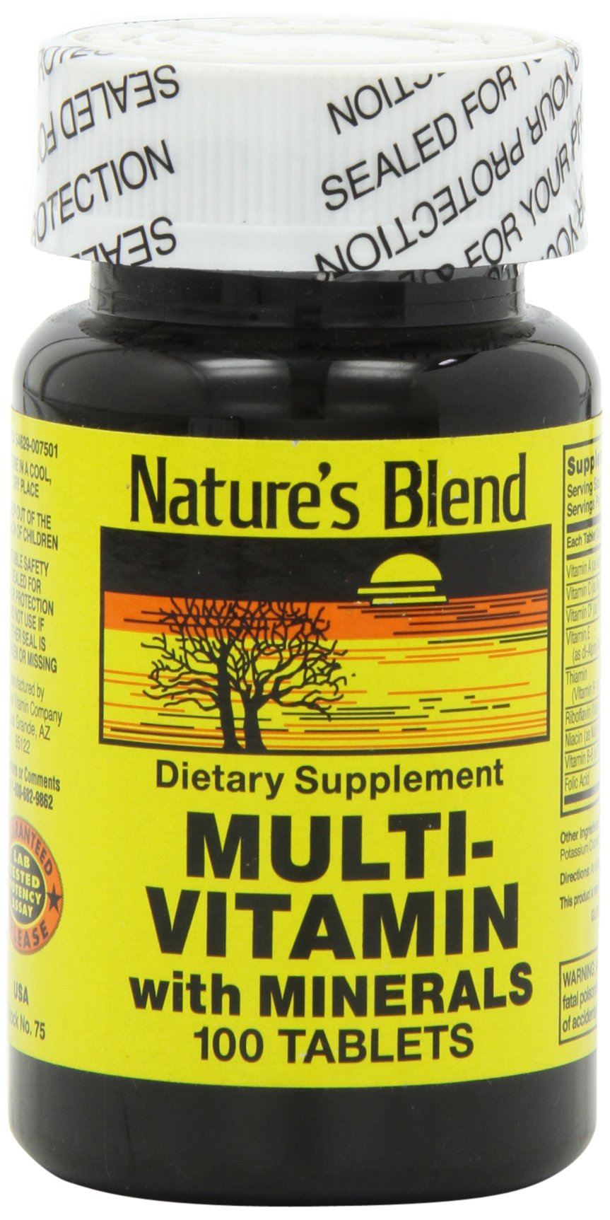 Nature's Blend NAT B Multivitamin & Min TB bottle front label