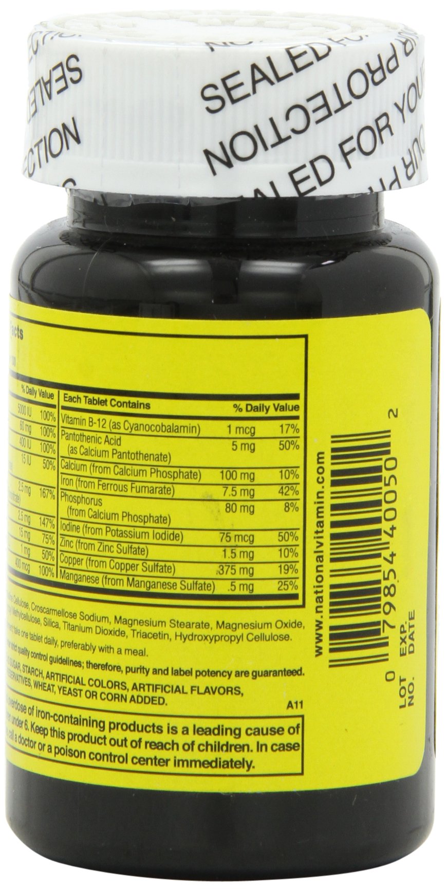Assorted packaging design for NAT B Multivitamin & Min TB