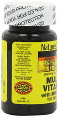 Nutrition facts and ingredients area on NAT B bottle