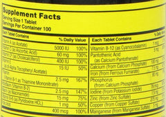 NAT B Multivitamin & Min TB bottle in consumer packaging
