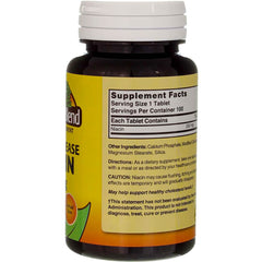 Nutrition and ingredients close-up for Niacin Timed Release