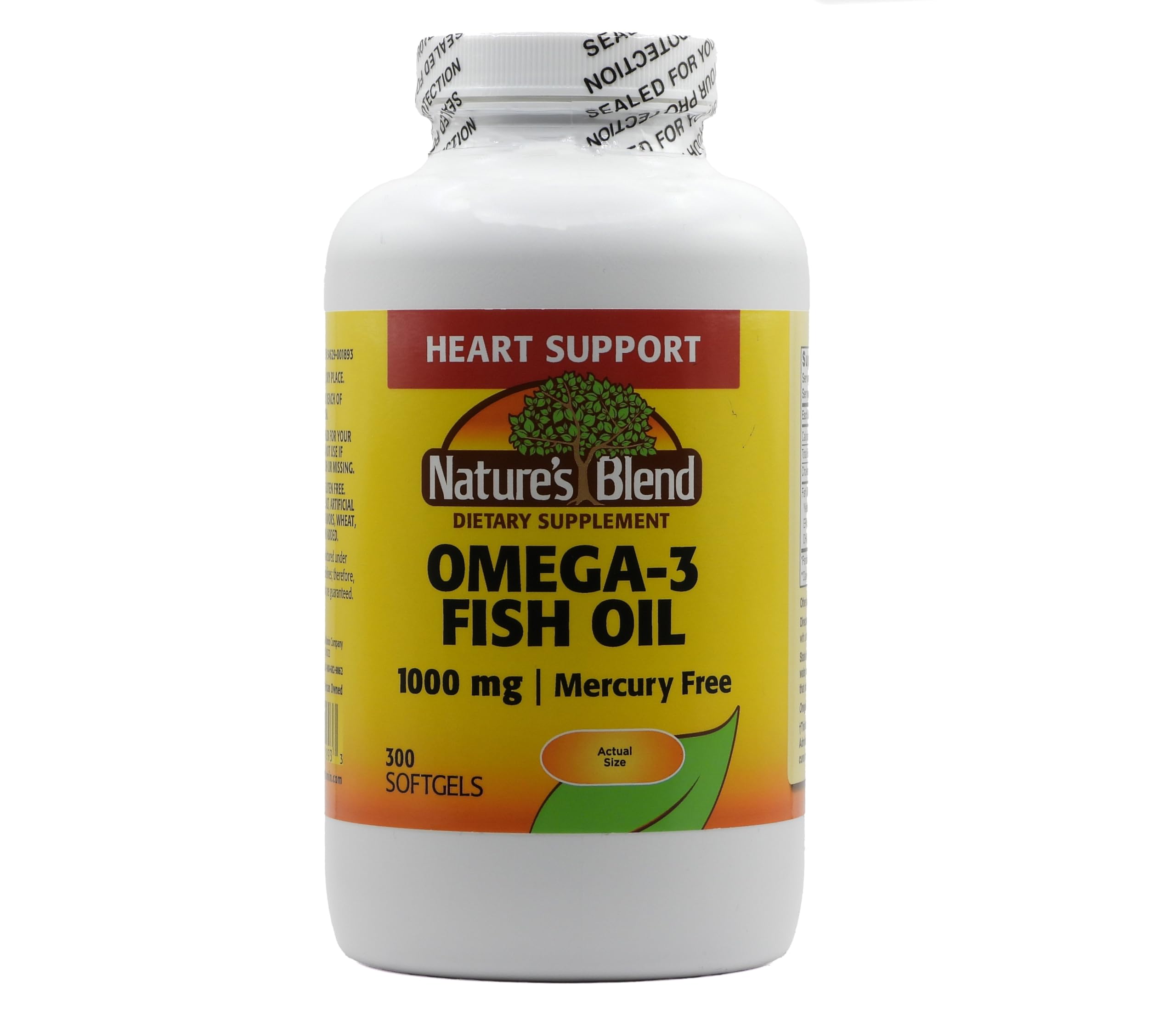 Nature's Blend Omega-3 Fish Oil 1000 mg bottle - front view