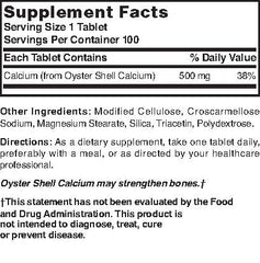 Calcium supplement tablets with Nature's Blend packaging