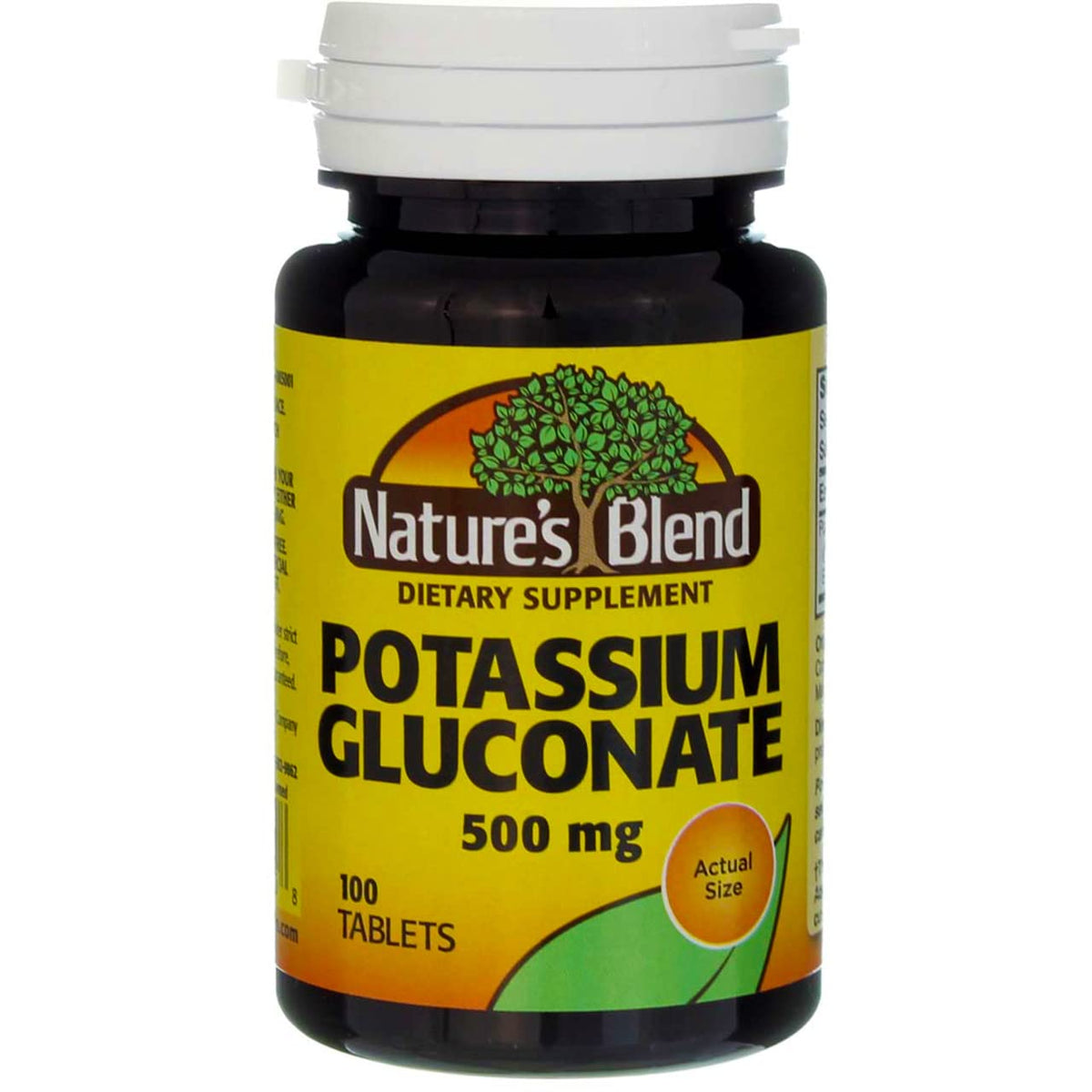 Nature's Blend Potassium Gluconate 500 mg bottle