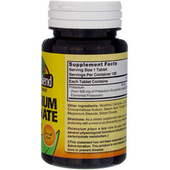 Back label showing 100 tablets