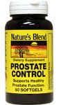 Nature's Blend Prostate Control bottle with 60 softgels