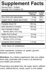 Nature's Blend Prostate Control packaging and bottle