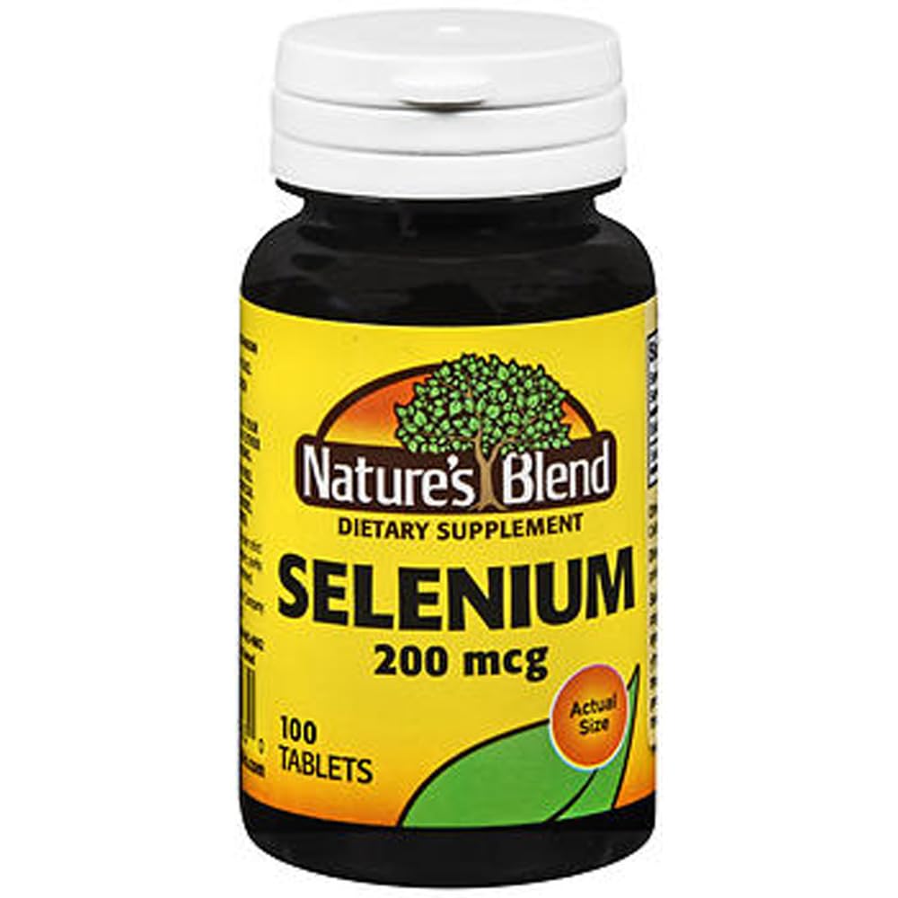 Nature's Blend Selenium 200 mcg - 100 tablets bottle