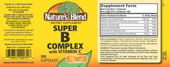Close-up of Nature's Blend Super B with C capsules