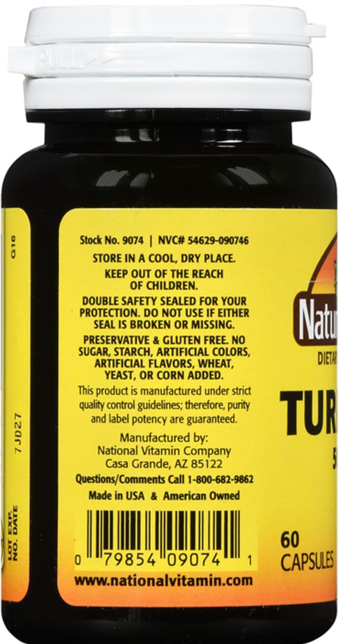 Ingredients: curcumin, beta-carotene and Vitamin C
