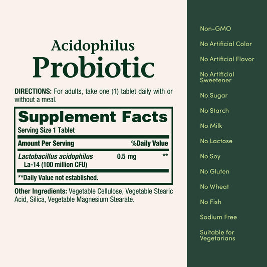 Close-up of probiotic tablet texture
